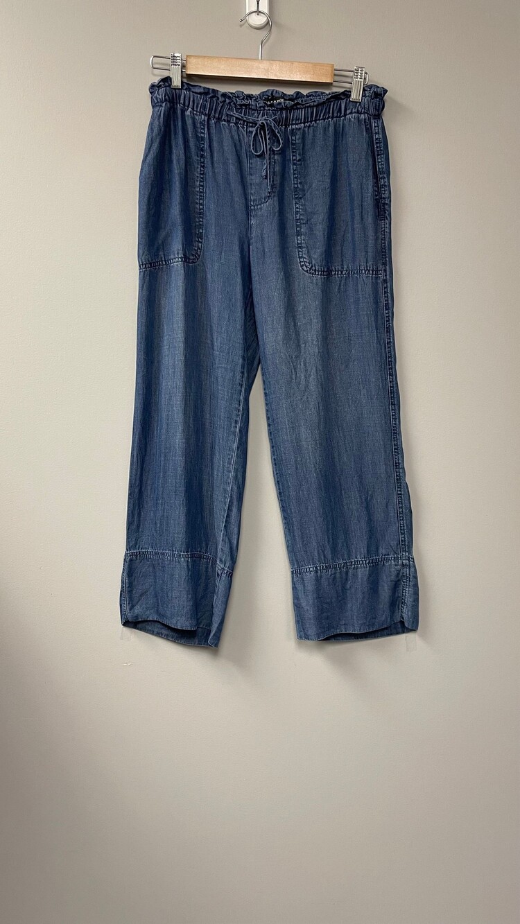 Liverpool Los Angeles Small Blue Chambray Pants Women